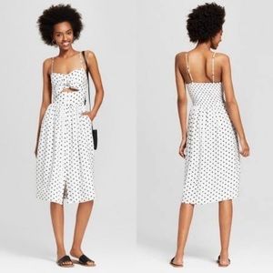 Polka Dot Xhilaration Target Peekaboo Dress Sz M